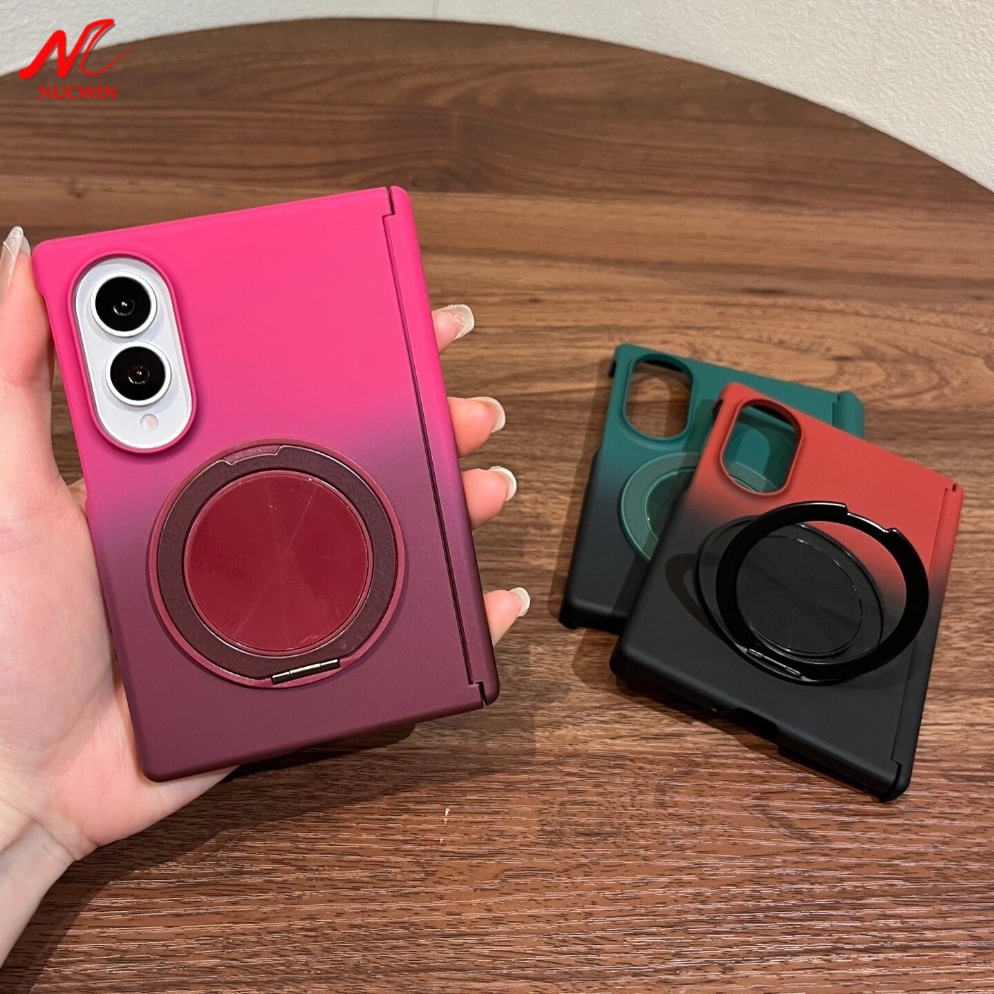Gradient Color Case - Luxury Gradient Color Magnetic Stand Holder