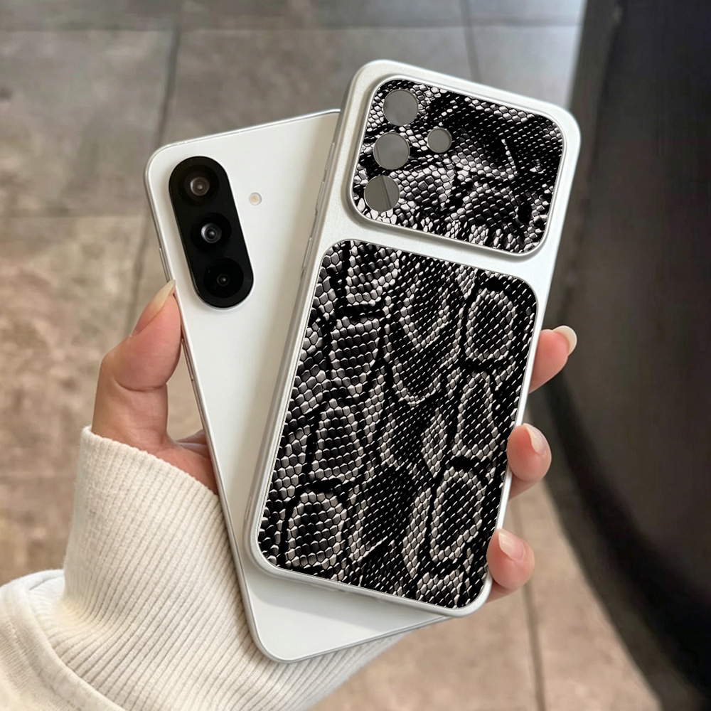 Phone Cases Leather - Large Window Snake Print Phone Case