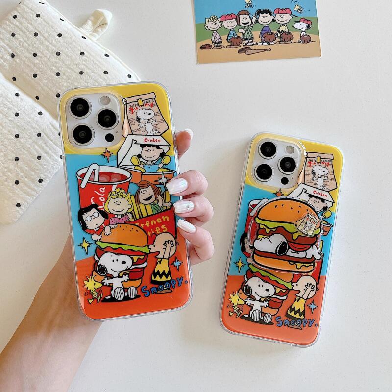 Phone Cases Japanese - Snoopy Cartoon Magnetic Kickstand Phone Case