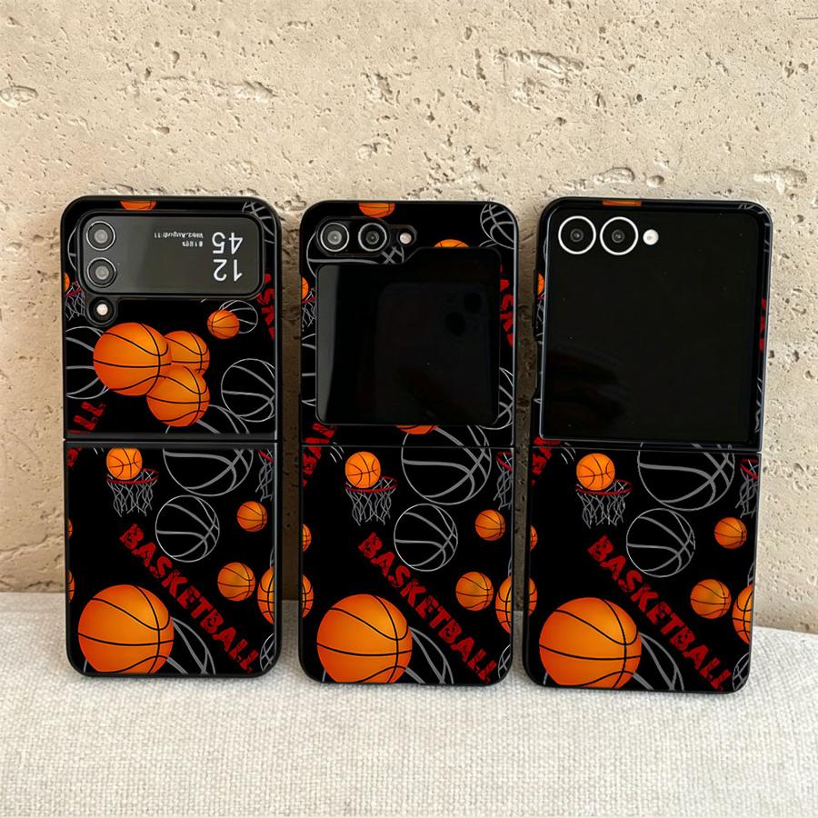 Phone Cases Z Flip 6 - Basketball Hoop Back Phone Cover Funda