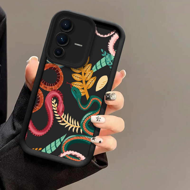 Phone Cases Vivo - Luxury Snake Print Phone Case For