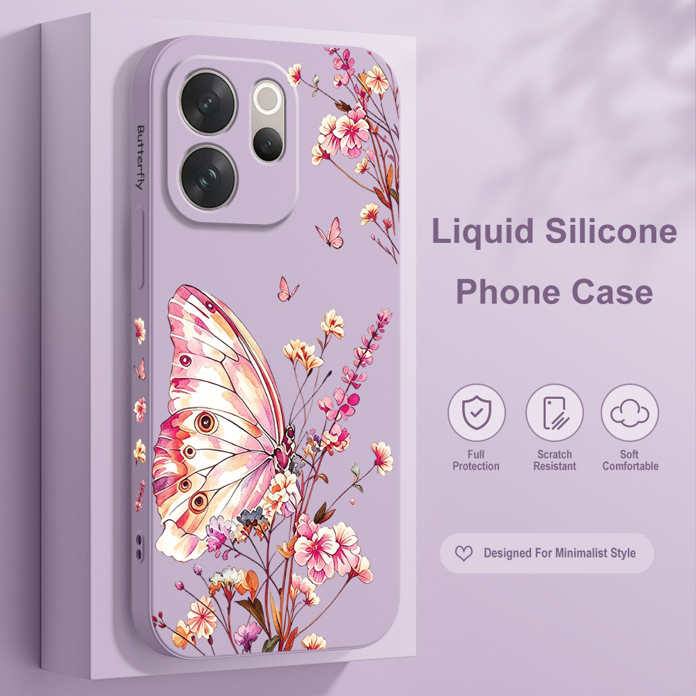 Phone Cases Vivo - Butterfly Sprig Phone Case For Vivo