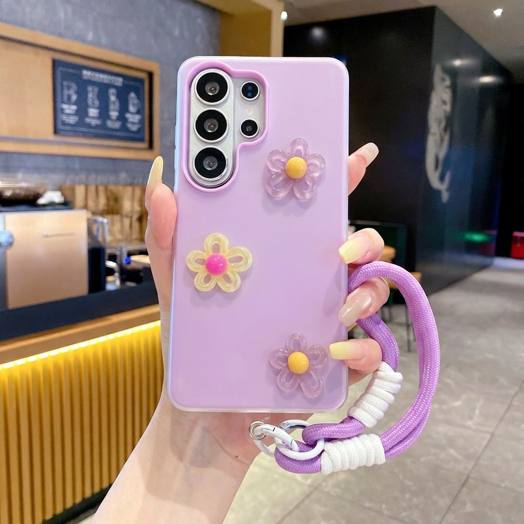 Phone Cases Diy - Purple 2 In 1 With 3D