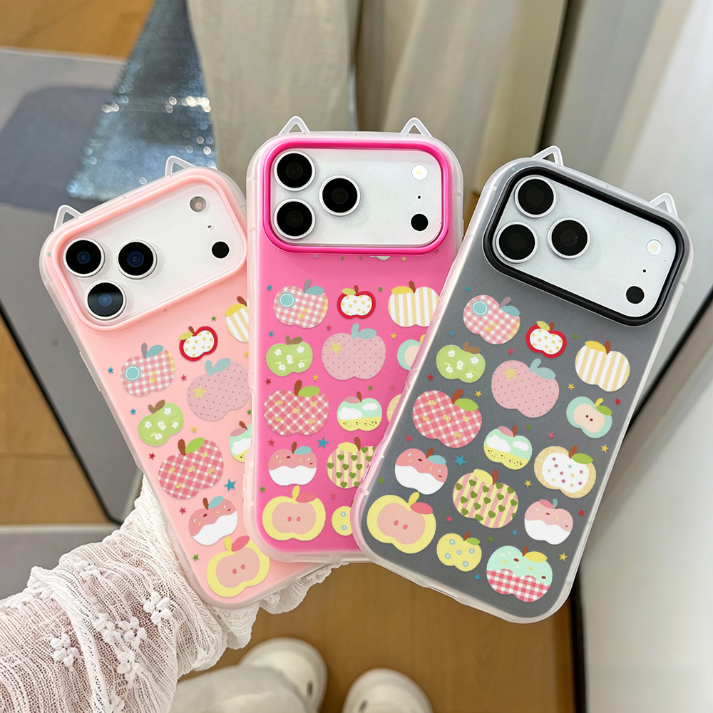 Phone Cases Cat - Cat Ears 2-In-1 Jelly Shell Painting