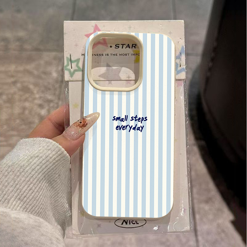 Phone Cases Cat - Blue English Blue White Stripes Case