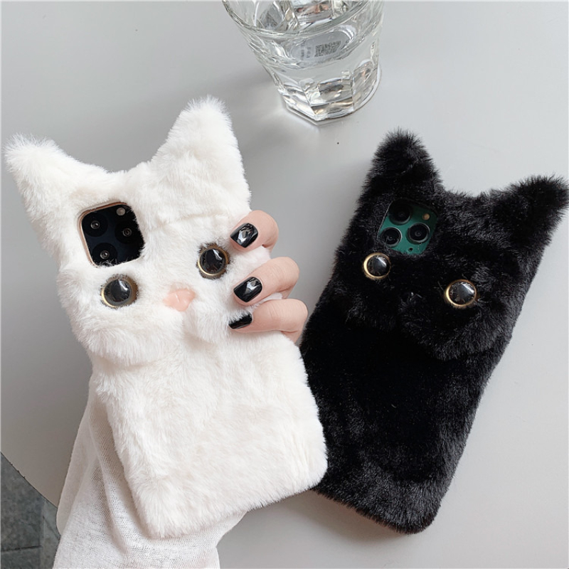 3D Cute Cartoon Cat Furry Plus - огляд і ціна Phone Cases Cute