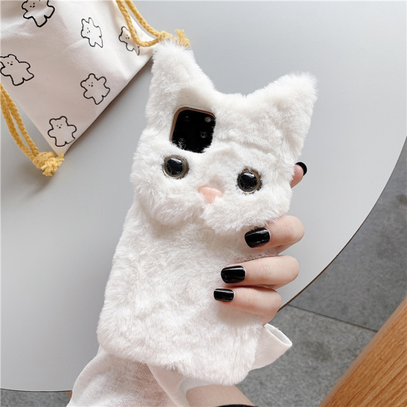 3D Cute Cartoon Cat Furry Plus - огляд і ціна Phone Cases Cute