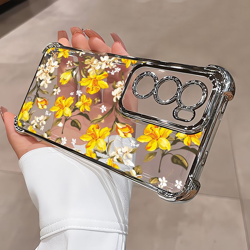 Painting Flowers Phone Case Fo - огляд і ціна Luxury Plating Case