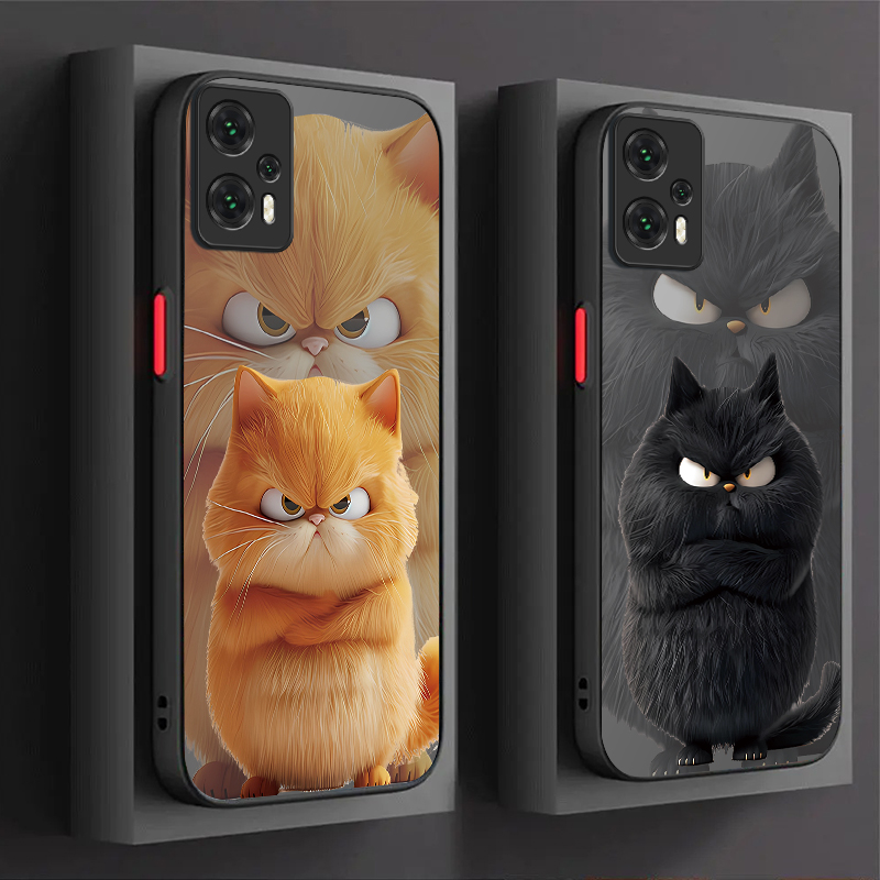 Cartoon Angry Cat Couple Style - огляд і ціна Phone Cases Cat
