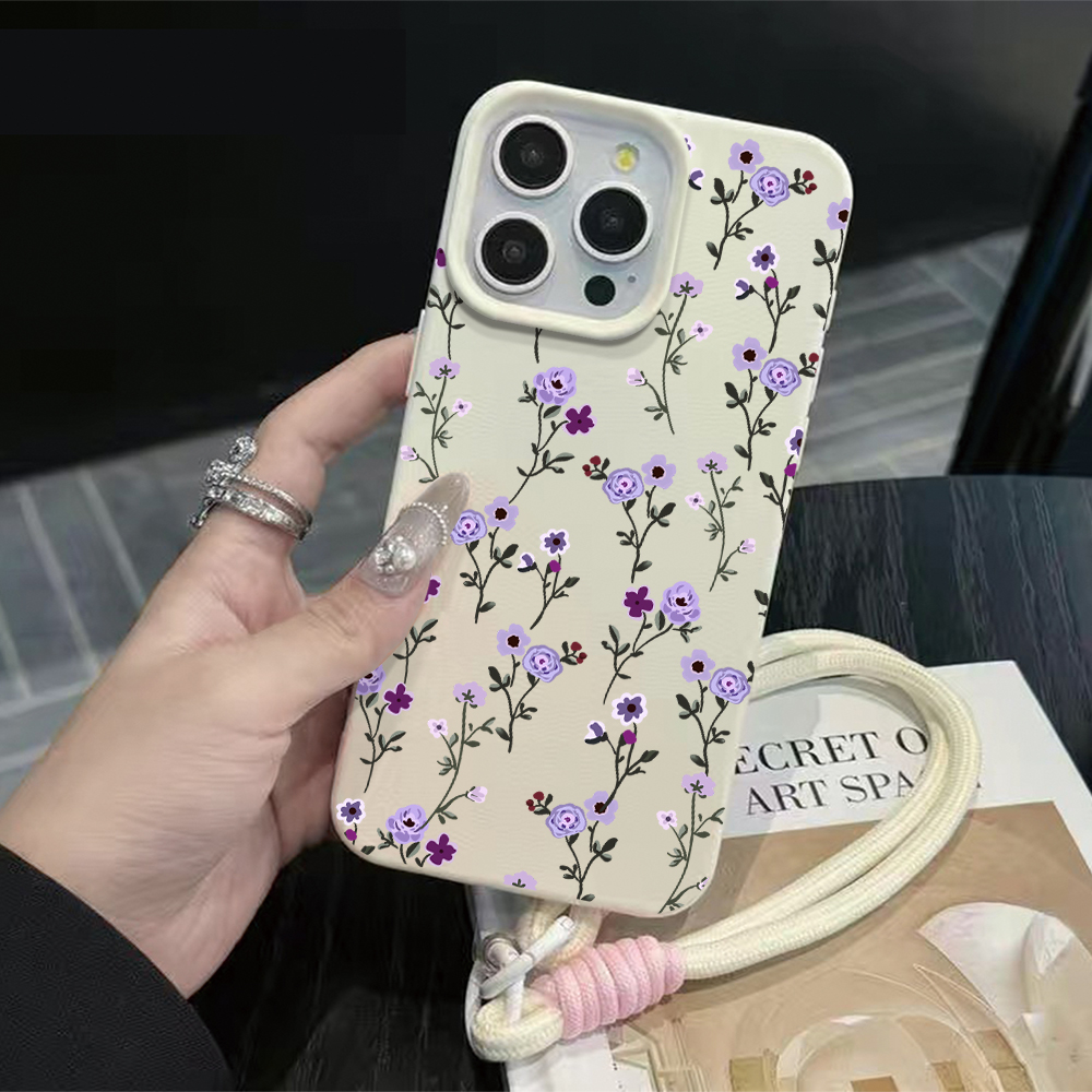 Thin Branch Purple Floral Stra - огляд і ціна Phone Cases Leather