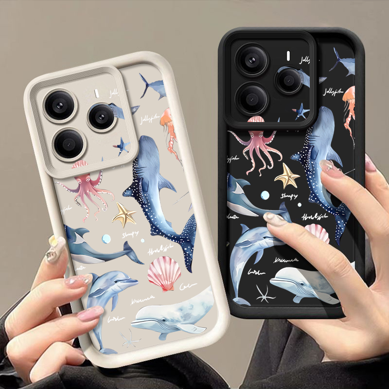 Cute Dolphin Patterned Soft Ca - огляд і ціна Xiaomi Redmi Note 14