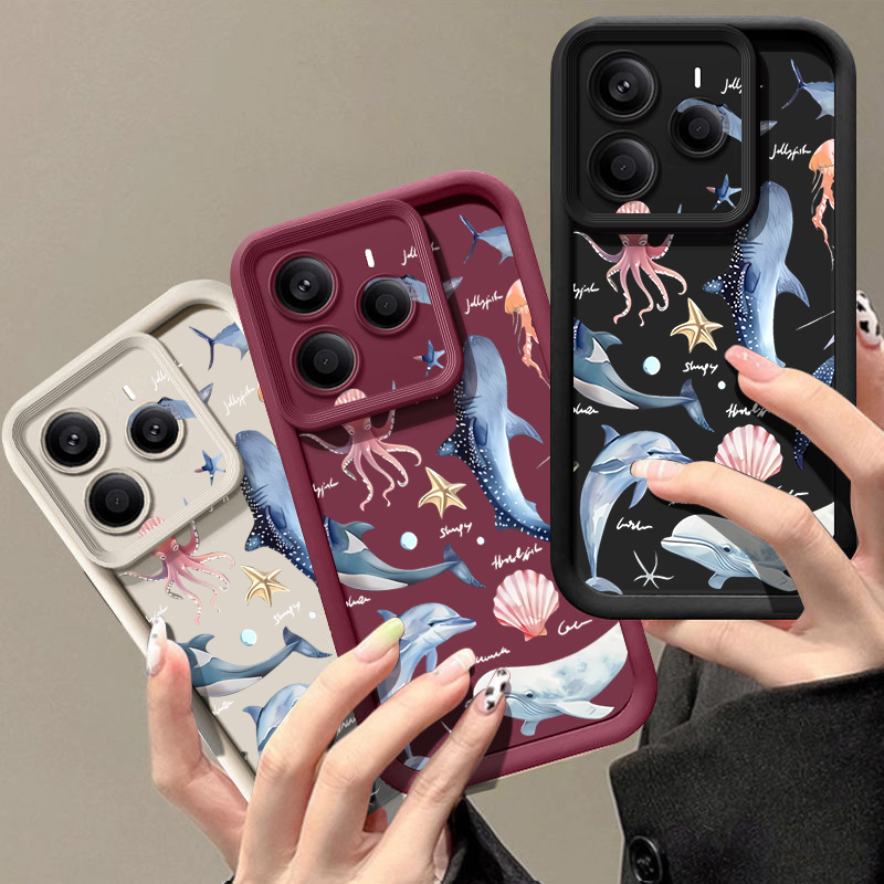 Cute Dolphin Patterned Soft Ca - огляд і ціна Xiaomi Redmi Note 14