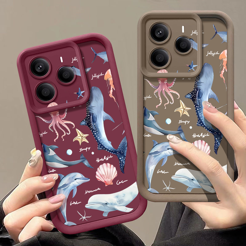 Cute Dolphin Patterned Soft Ca - огляд і ціна Xiaomi Redmi Note 14