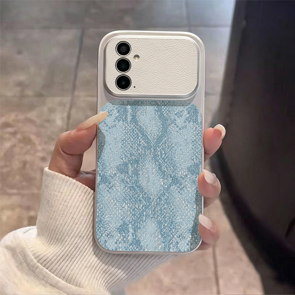 Large Window Snake Print Phone - огляд і ціна Phone Cases Leather