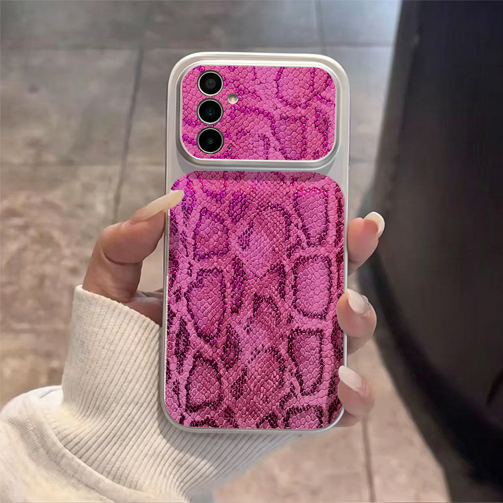 Large Window Snake Print Phone - огляд і ціна Phone Cases Leather
