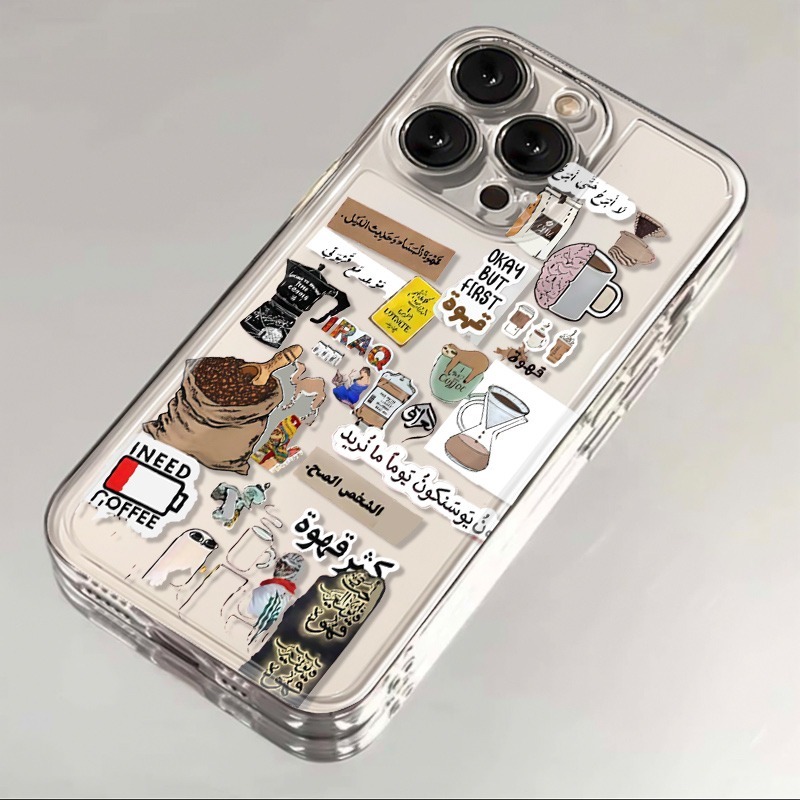 I Love Coffee Pattern Phone Ca - огляд і ціна Phone Cases Clear