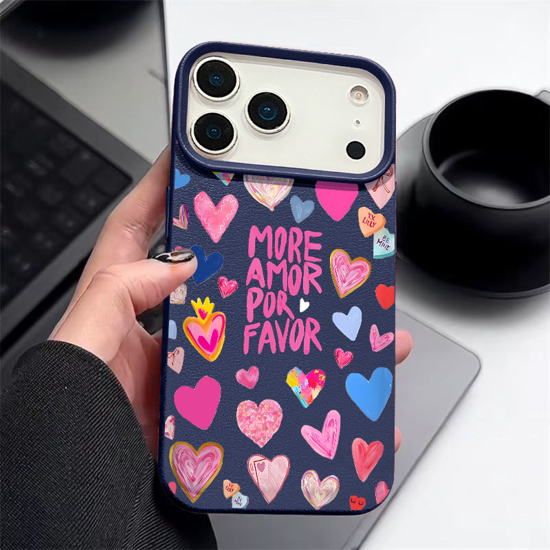 Heart Print Soft Phone Case Fo - огляд і ціна Phone Cases Leather