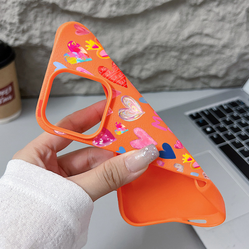 Heart Print Soft Phone Case Fo - огляд і ціна Phone Cases Leather