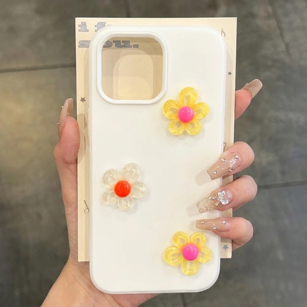 White With 3D Diy Colorful Flo - огляд і ціна Phone Cases Diy