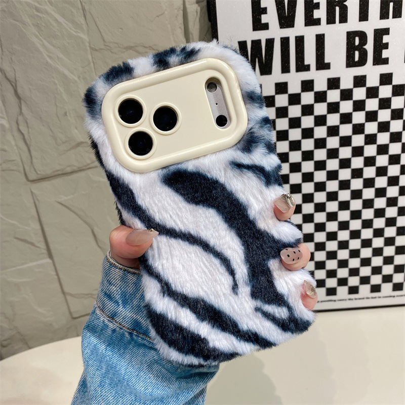 Luxury Zebra Pattern Fluffy Pl - огляд і ціна Phone Cases For Iphone 17