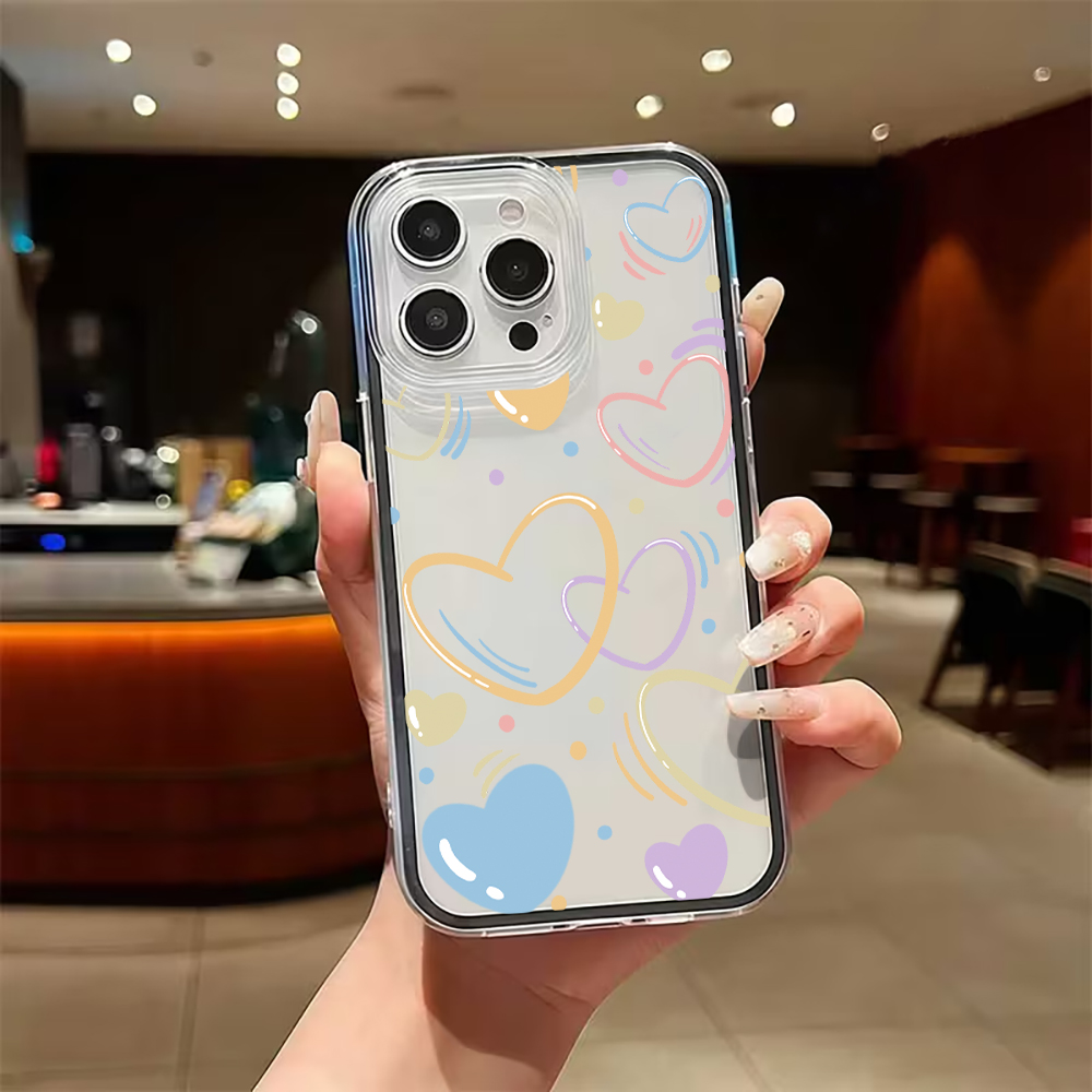 Cute Colorful Heart Phone Case - огляд і ціна Phone Cases Xr Cute