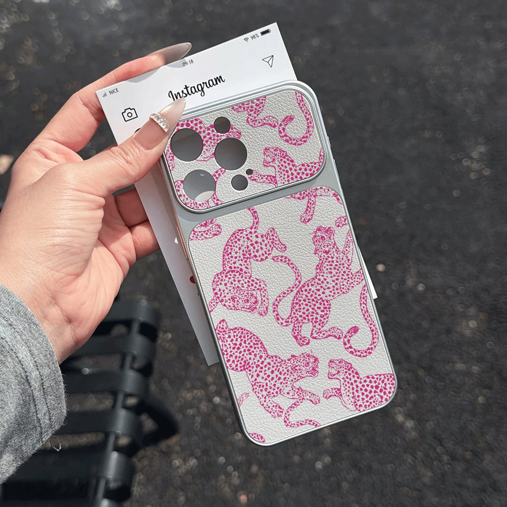 Retro Illustrated Leopard Phon - огляд і ціна Phone Cases Leather