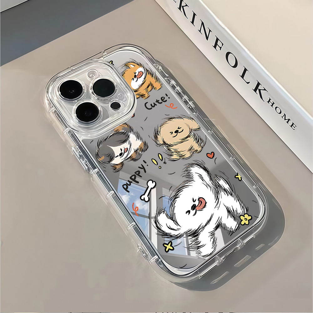 Cute Running Dog Mirror Phone  - огляд і ціна Phone Cases Xr Cute