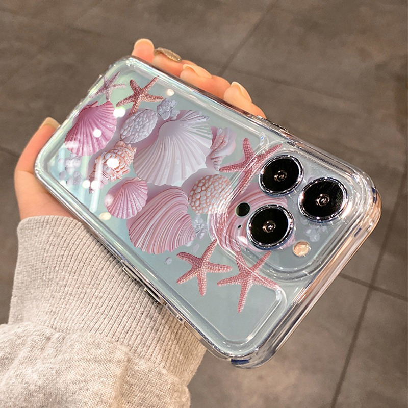 Trendy Pink Seashell Phone Cas - огляд і ціна Phone Cases Clear