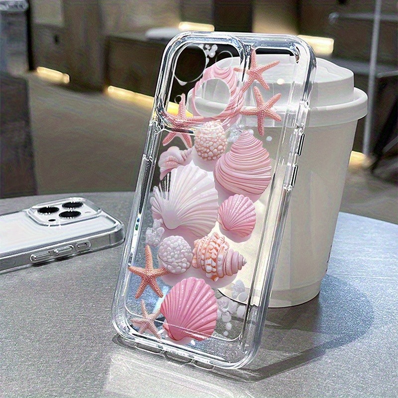 Trendy Pink Seashell Phone Cas - огляд і ціна Phone Cases Clear