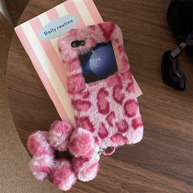 Fashion Leopard Print Fluffy P - огляд і ціна Phone Cases Z Flip 6