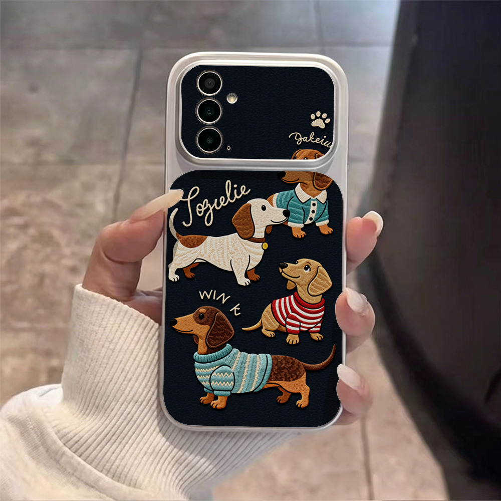 Cartoon Puppy Leather Phone Ca - огляд і ціна Phone Cases Leather
