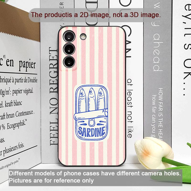 Cute Striped Pattern Sardines  - огляд і ціна Phone Cases Cute