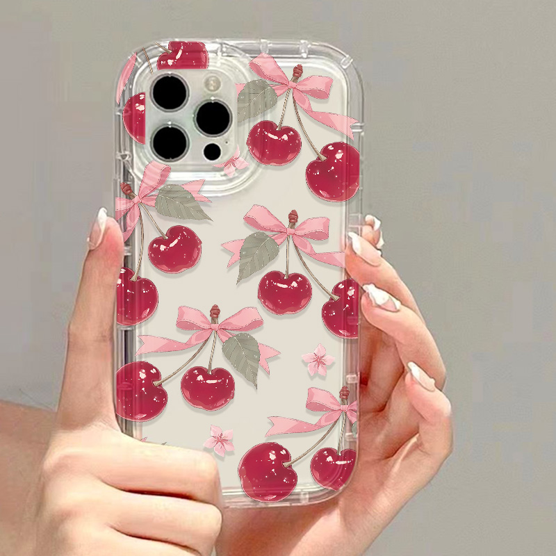 Korean Cute Cherry Bow Phone C - огляд і ціна Phone Cases Xr Cute