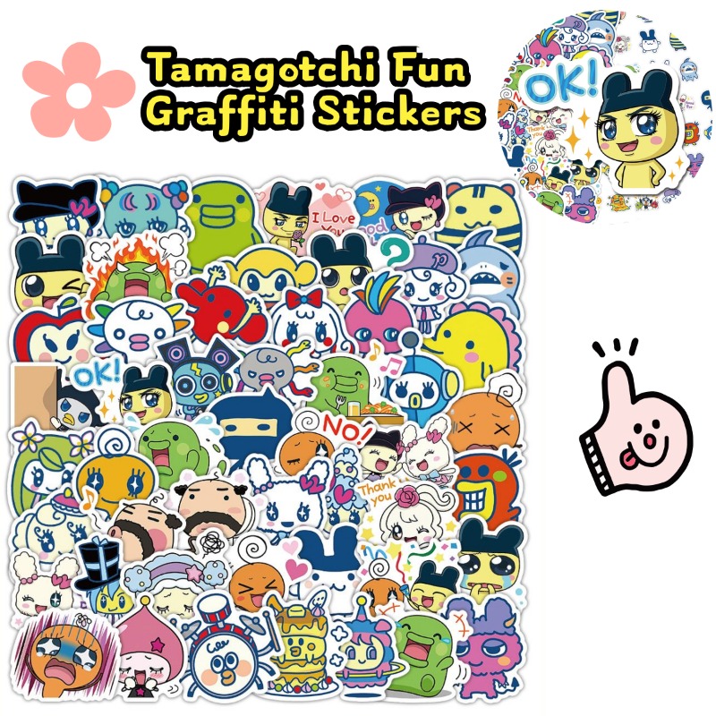 Japanese Tamagotchi Stickers E - огляд і ціна Phone Cases Japanese