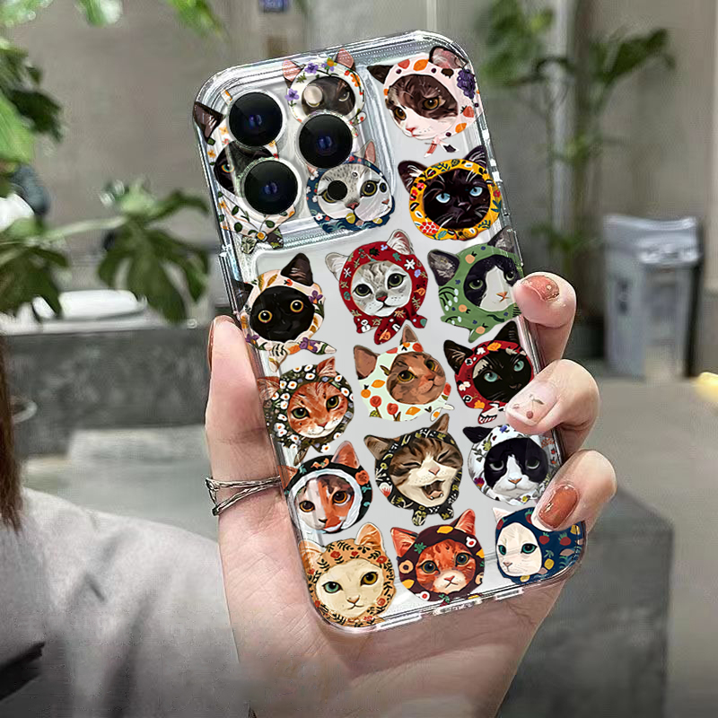 Cute Bandana Cat Clear Phone C - огляд і ціна Phone Cases Clear