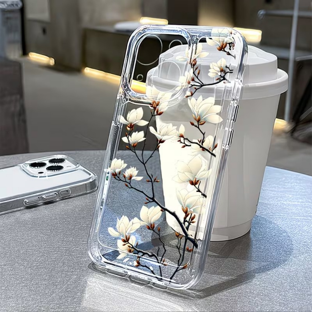 Trendy Magnolia Flower Clear T - огляд і ціна Phone Cases Trendy
