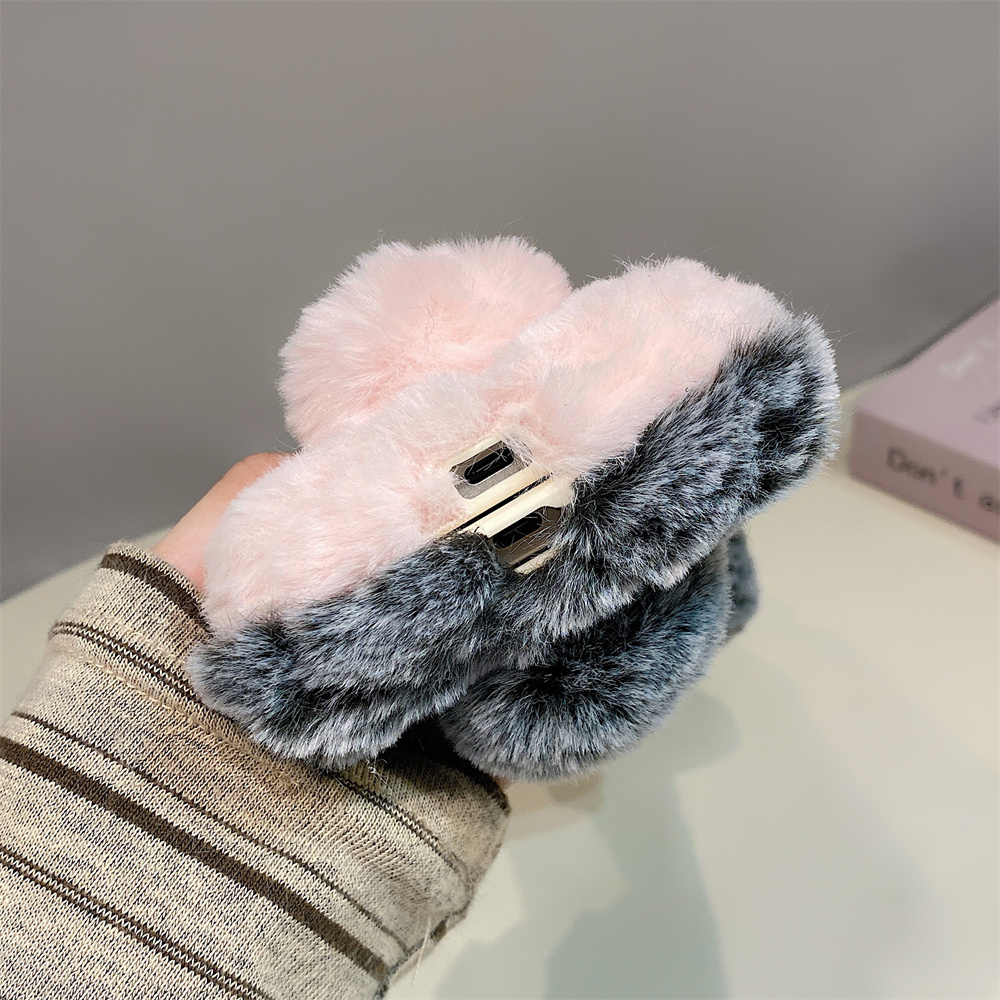 Cute Rabbit Ears Fluffy Stand  - огляд і ціна Phone Cases Cute