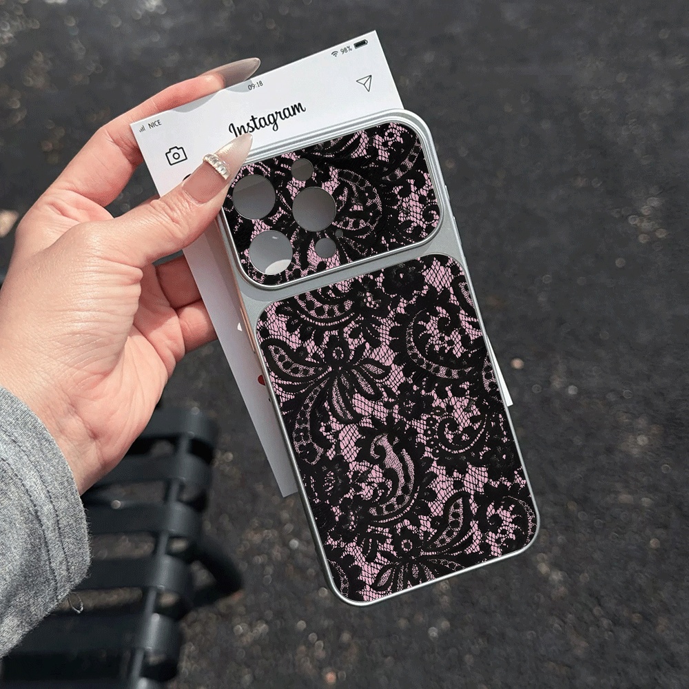 Coquette Black Pink Lace Phone - огляд і ціна Phone Cases Leather
