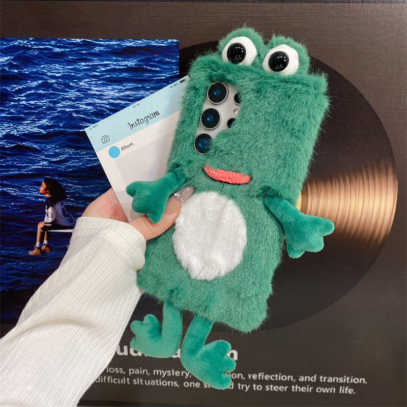 Plush Frog Phone Case, Cute Gr - огляд і ціна Phone Cases Cute