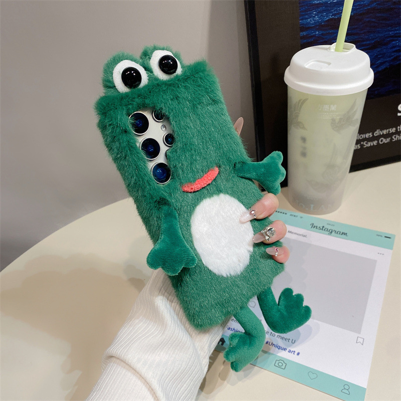 Plush Frog Phone Case, Cute Gr - огляд і ціна Phone Cases Cute