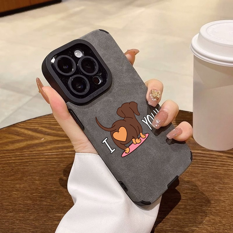 Cute Dachshund Heart Print Pho - огляд і ціна Phone Cases Xr Cute